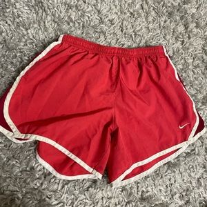 Red nike dri-fit shorts